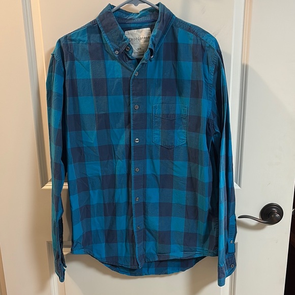 Aeropostale Other - AEROPOSTALE Blue Plaid Men's Button-Up Shirt